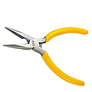 2.尖嘴钳是一种常用的钳形工具