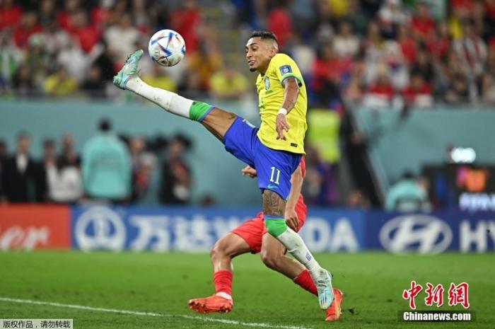 巴西桑巴舞庆4球大胜韩国挺进八强